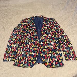 Suslo Couture jacket Christmas Lights Sport Blazer Size medium